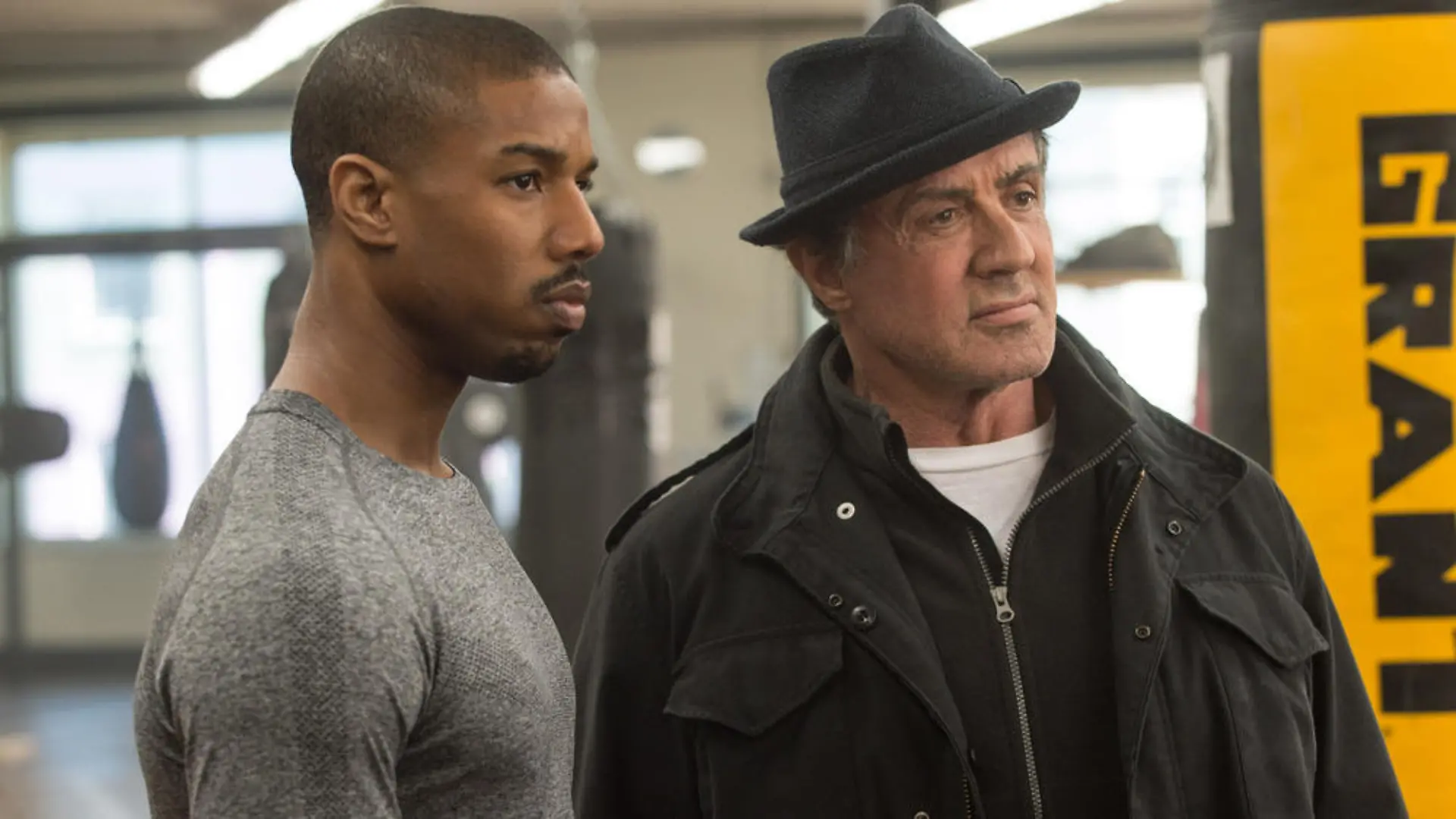 Michael B. Jordan als Adonis Johnson (links) und Sylvester Stallone als Rocky Balboa in "Creed"