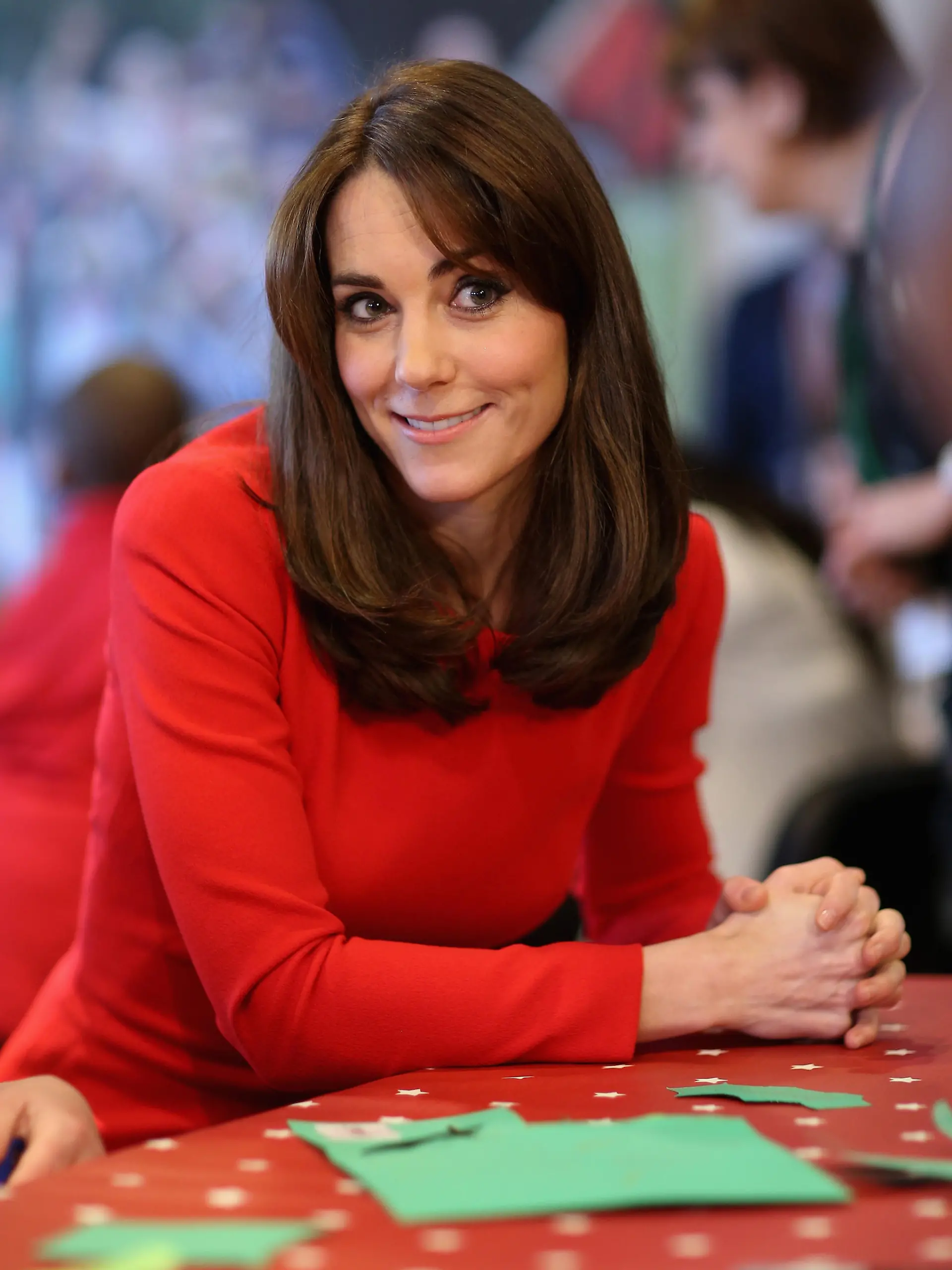 The Duchess of Cambridge attends the Anna Freud Centre Family School Christmas party at the Anna Freud Centre, London, UK, on the 15th December 2015.Picture by Chris Jackson/WPA-Pool