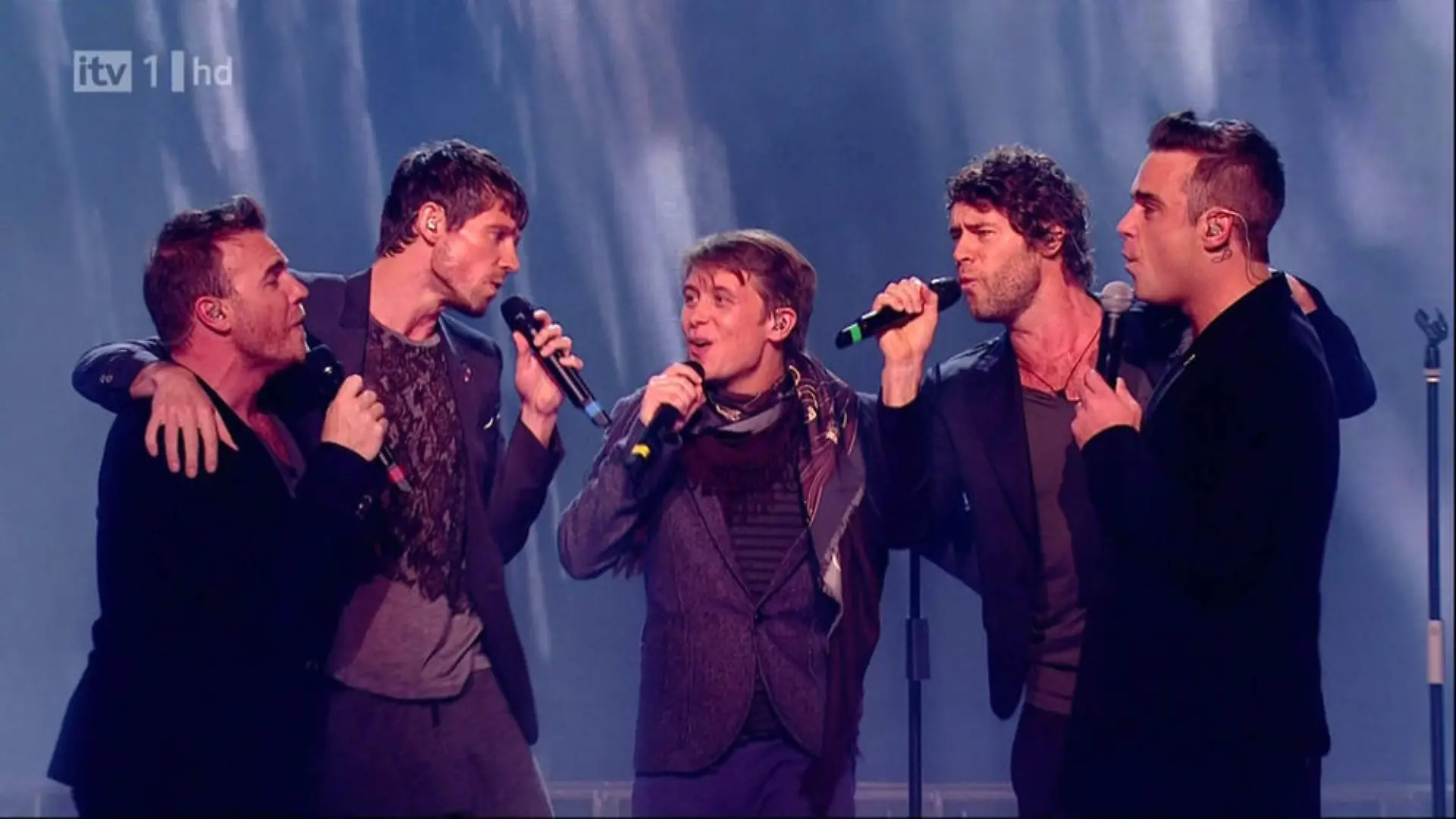 Back for good: 2017 wollen Take That Jubiläum feiern - auch mit Robbie Williams (re.)