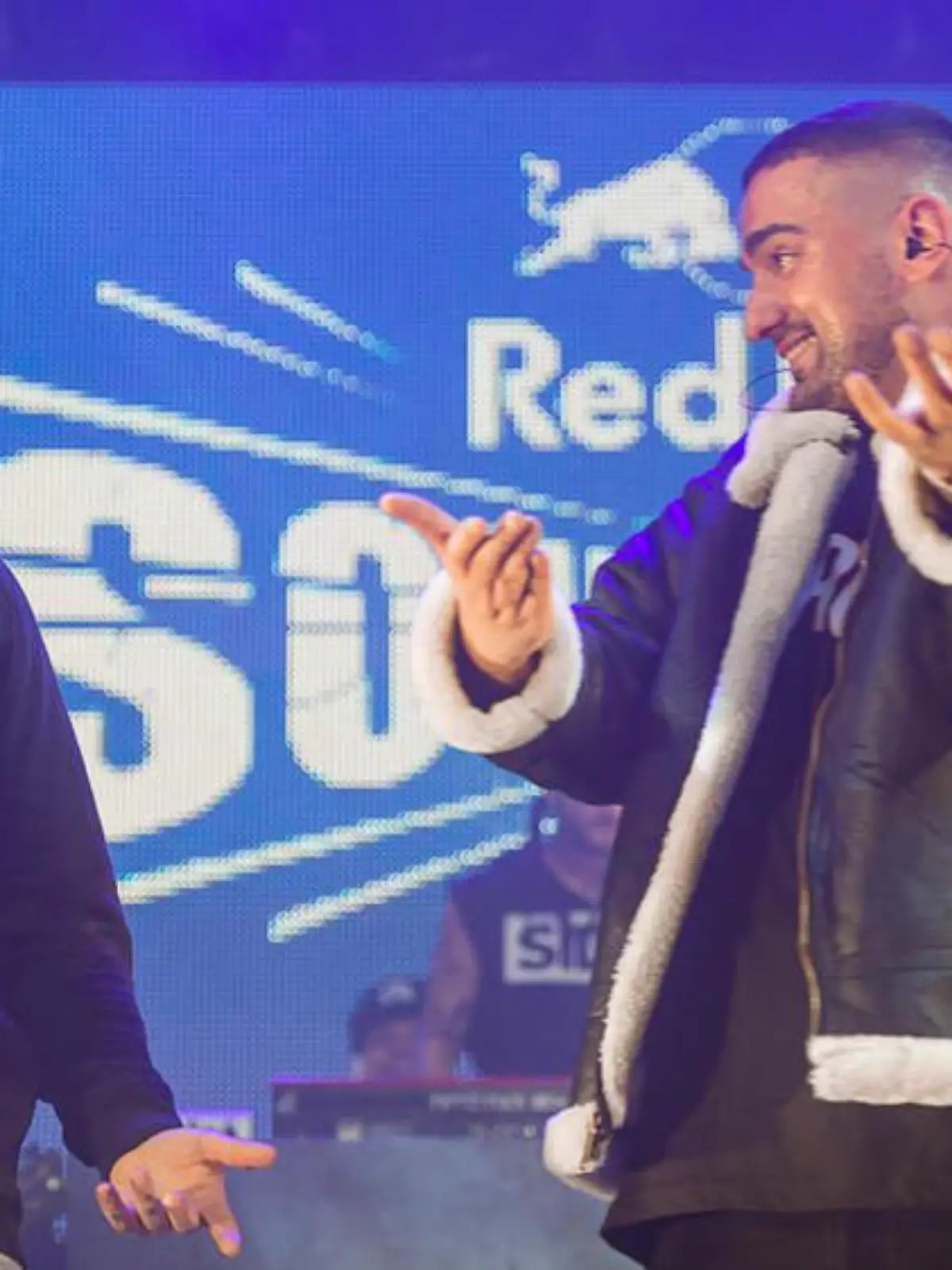 Sido (l.) und Haftbefehl beim Soundclash-Finale in Essen