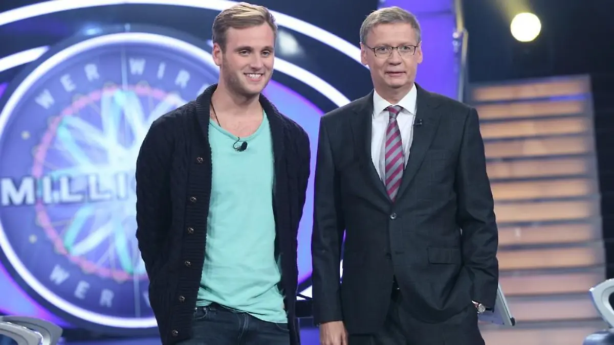 Günther Jauch mit Leon Windscheid