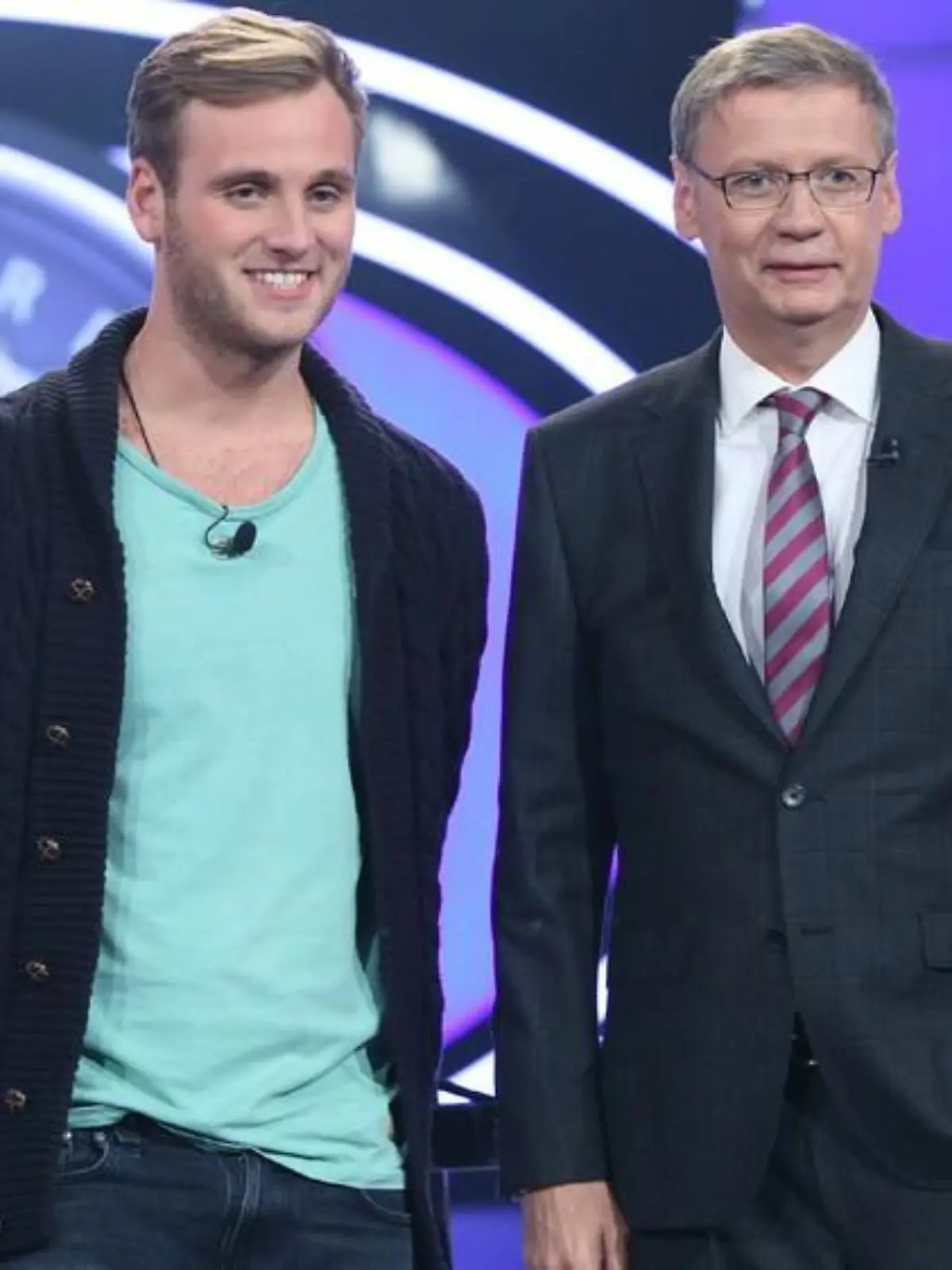 Günther Jauch mit Leon Windscheid