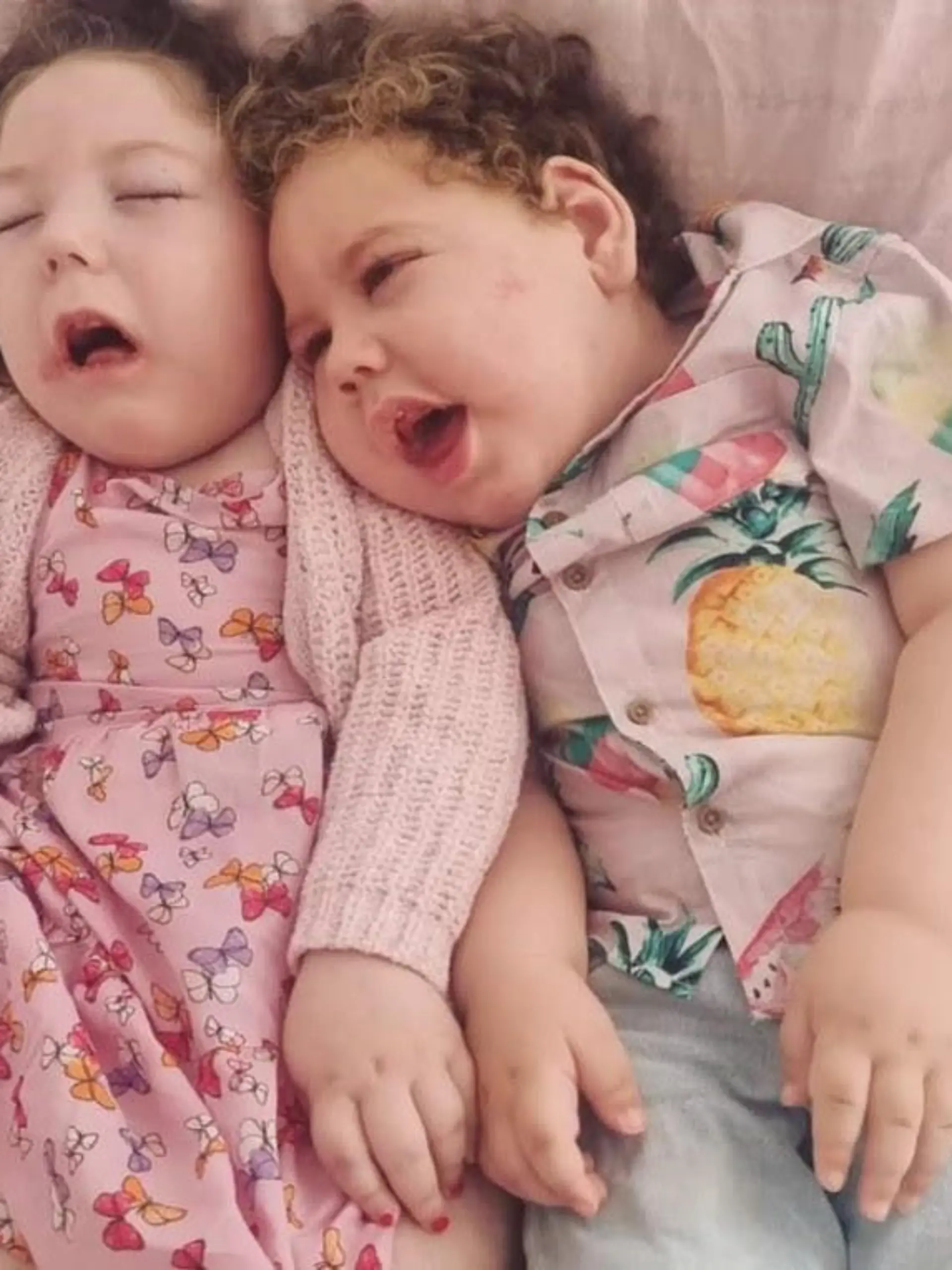 Story from Jam Press (Disabled Children Trolled)

Pictured: Ava-Grace and Henry.

'Cruel trolls say our disabled children should be 'put down' because they will die young – but we're focusing on celebrating the time we have left'

A young couple have revealed the "devastating" toll a rare condition is having on their tots – but hope to educate online trolls about their battle. 

Charlotte Smith, 29, and her partner, Tom Harding, 26, from Bridlington, Yorkshire, have shared their heartbreak after discovering both of their children, Ava-Grace, four and Henry, two, are living on borrowed time. 

Upon realising their tots weren't reaching certain milestones as expected, they sought out medical advice and the children were diagnosed with both lissencephaly and microcephaly.

Heartbreakingly, the health problems associated with the conditions often makes lifespan shorter – with the tots given an average predicted lifespan of just 10 years old.

But instead of grieving the limited time they have left, Charlotte and Tom have decided to celebrate their little ones' lives and make each day full of adventure. 

However, the family-of-four have been "targeted" online with cruel comments from trolls, but in a bid to challenge the negativity, they hope to educate others on the condition with their 55,000 followers on TikTok. 

"We've had people leave harsh comments such as: 'Can't wait to pay for these vegetables for the rest of my life' because we're on disability allowance," Charlotte told NeedToKnow.Online. 

"Others have said: 'They need putting down, no quality of life' and it's hurtful, but we try not to listen to them. 

"Instead, a lot of the toxic comments are deleted, but we still don't understand why people feel the need to do this. 

"Charlotte likes to put out content on an average day in our lives and things about the kids, that's the most important thing to us.

"The conditions have stopped all milestones and they can't develop past the state of three months 