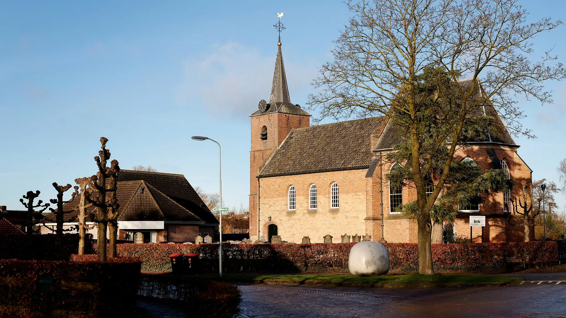 A general view of a street in the Dutch village of Ommeren, Netherlands January 6, 2023. REUTERS/Piroschka van de Wouw