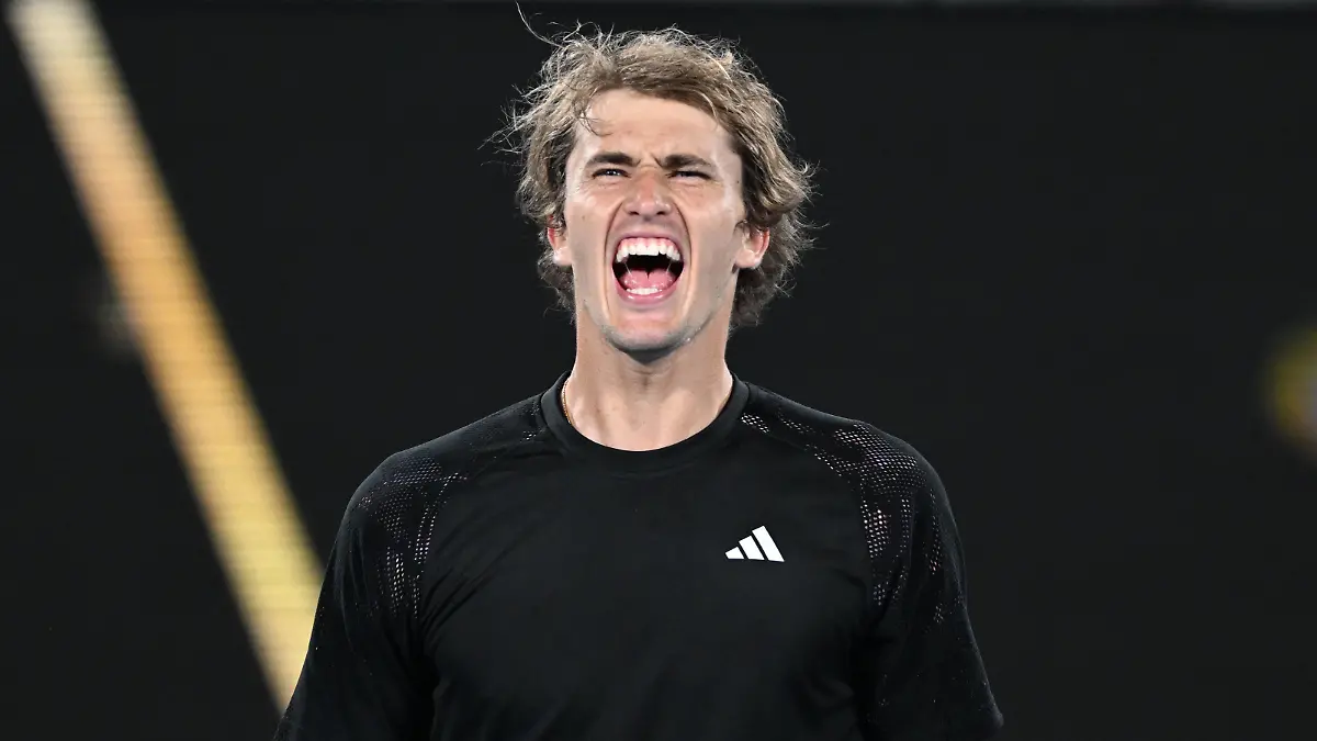 TENNIS AUSTRALIAN OPEN, Alexander Zverev of Germany celebrates winning his first round match against Juan Pablo Varillas of Peru at the 2023 Australian Open tennis tournament at Melbourne Park in Melbourne, Tuesday, January 17, 2023. ACHTUNG: NUR REDAKTIONELLE NUTZUNG, KEINE ARCHIVIERUNG UND KEINE BUCHNUTZUNG MELBOURNE VICTORIA AUSTRALIA PUBLICATIONxINxGERxSUIxAUTxONLY Copyright: xLUKASxCOCHx 20230117001753461422