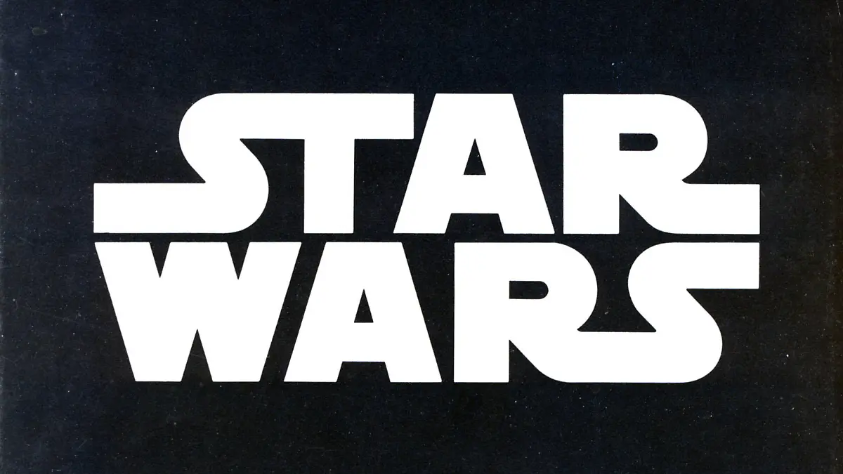 STAR WARS [US 1977]  LOGO  YOU MUST CREDIT: LUCASFILM     Date: 1977 (Mary Evans Picture Library) Keine Weitergabe an Drittverwerter., Nur für redaktionelle Verwendung.
