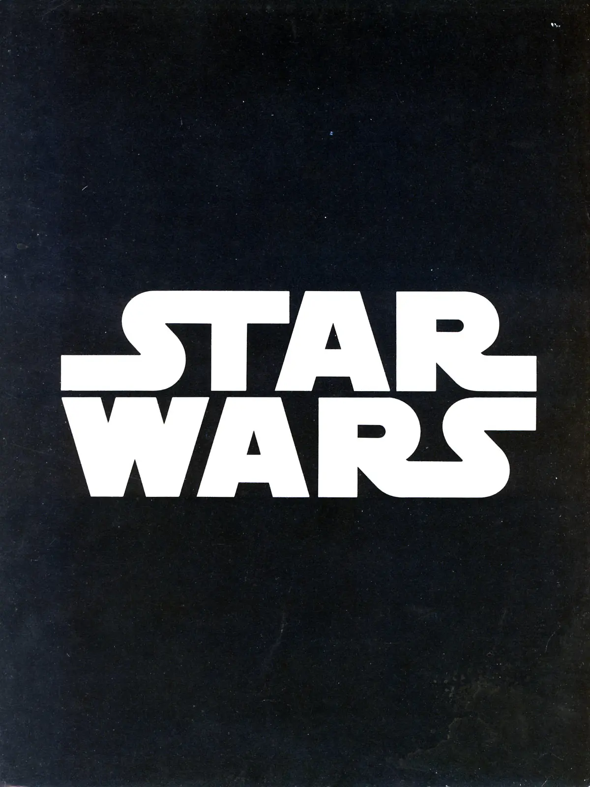 STAR WARS [US 1977]  LOGO  YOU MUST CREDIT: LUCASFILM     Date: 1977 (Mary Evans Picture Library) Keine Weitergabe an Drittverwerter., Nur für redaktionelle Verwendung.