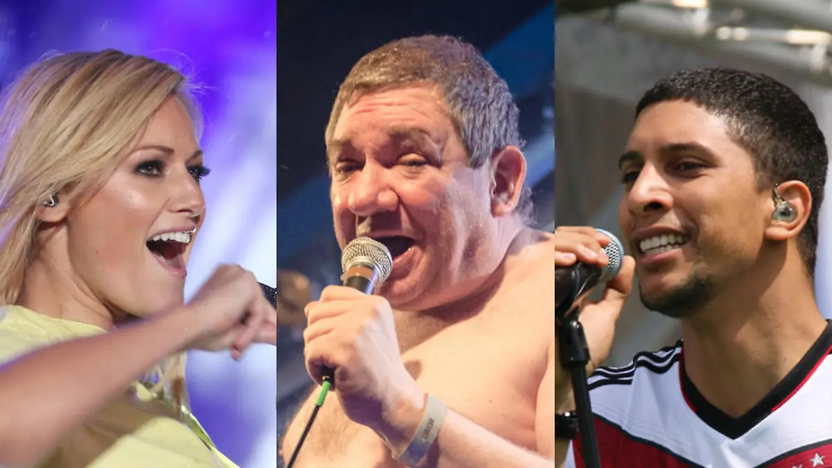 (Un-)mögliche ESC-Kandidaten: Helene Fischer, Kassierer-Sänger Wolfgang Wendland und Andreas Bourani (v.l.)