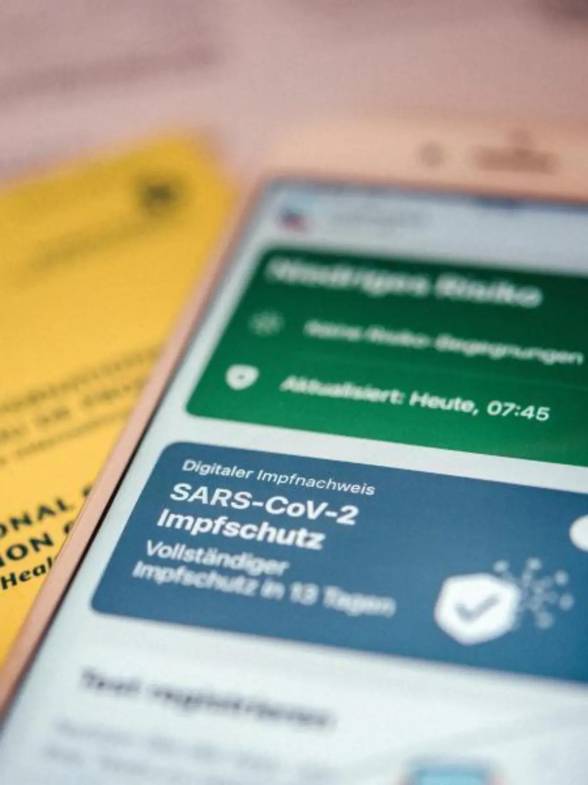 Impfnachweis in der App und auf Papier