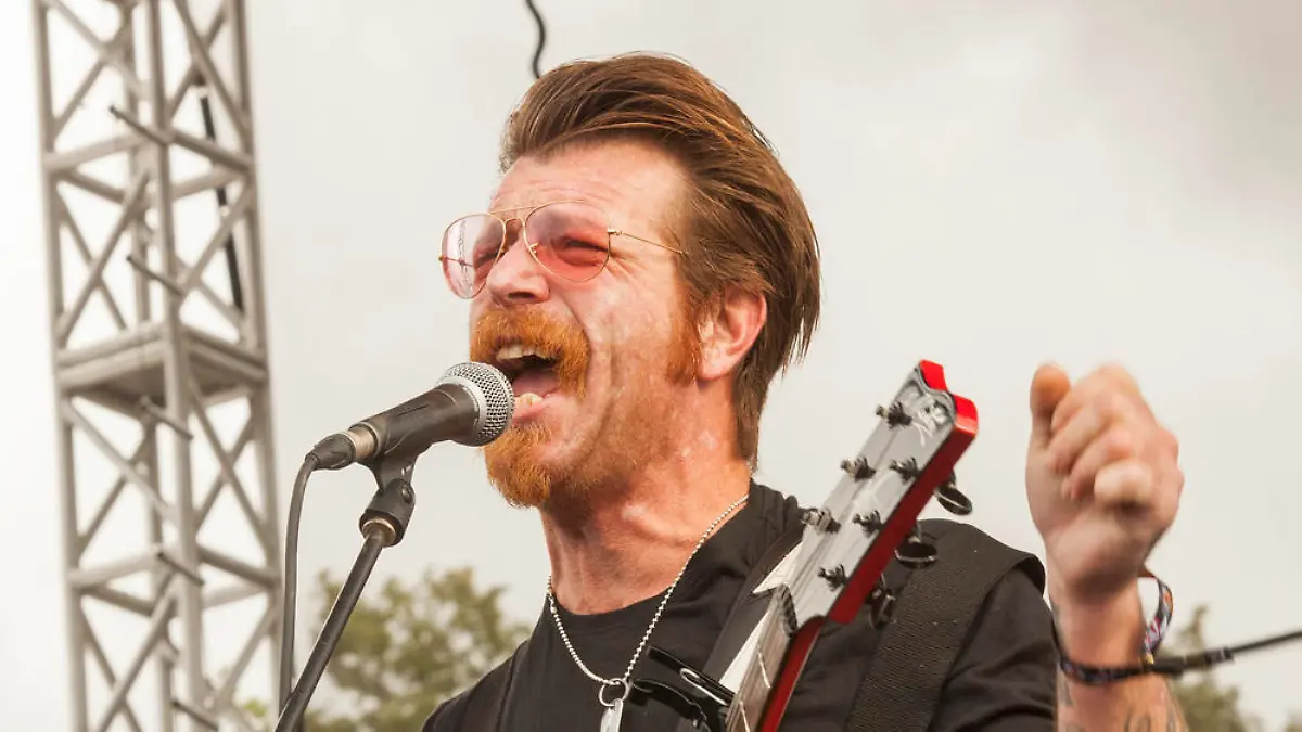Eagles-of-Death-Metal-Frontmann Jesse Hughes bei einem Konzert im September