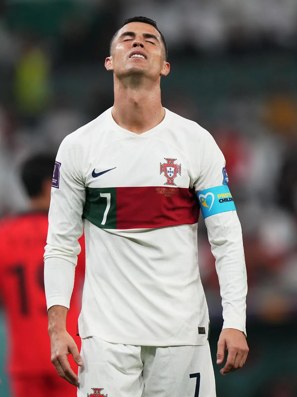 QAT: South Korea v Portugal. FIFA World Cup, WM, Weltmeisterschaft, Fussball Qatar 2022 Cristiano Ronaldo of Portugal during the FIFA World Cup Qatar 2022 match, Group H, between South Korea v Portugal played at Education City Stadium on Dec 2, 2022 in Doha, Qatar. Doha Doha Qatar PUBLICATIONxINxDZAxARGxAUTxBHRxBRAxCANxCHLxCHNxCOLxECUxEGYxGRCxINDxIRNxIRQxISRxJORxKWTxLBNxLBYxMLTxMEXxMARxOMNxPERxQATxSAUxSUIxSYRxTUNxTURxUAExUKxVENxYEMxONLY Copyright: xSipaxUSAx Editorial use only 