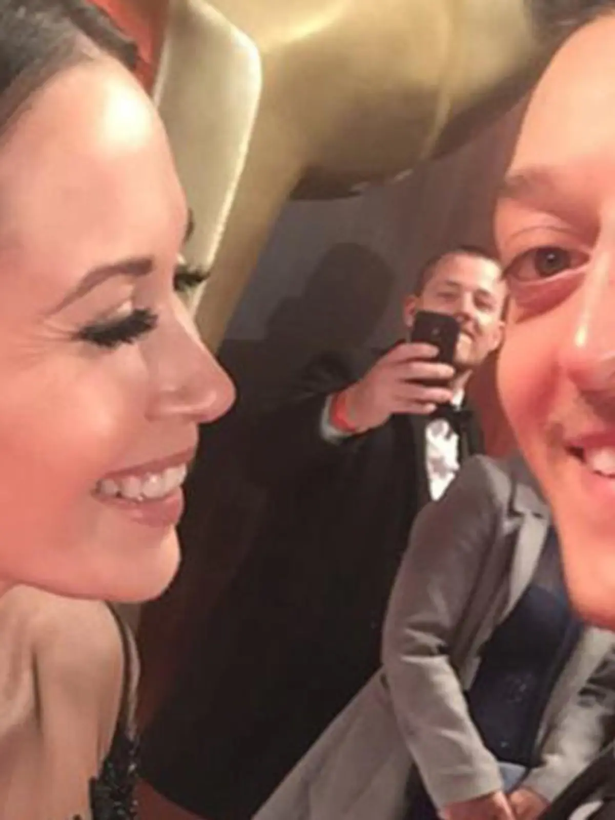 "Just the two of us..." - Dieses Foto postete Mandy Capristo von der Bambi-Verleihung auf Facebook