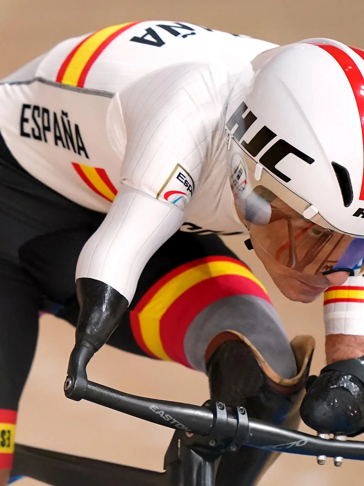 Tokyo 2020 Paralympic Games - Day Two. Spains Ricardo Ten Argiles competes in the Men's C1 3000m Individual Pursuit qualifying during the Track Cycling at the Izu Velodrome on the second day of the Tokyo 2020 Paralympic Games in Japan. Picture date: Thursday August 26, 2021. See PA story PARALYMPICS Cycling. Photo credit should read: Tim Goode/PA Wire. RESTRICTIONS: Use subject to restrictions. Editorial use only, no commercial use without prior consent from rights holder. URN:61972679