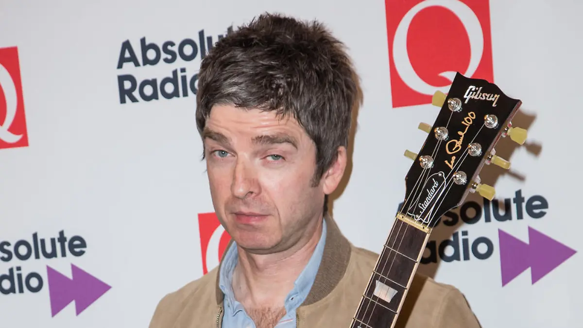 Noel Gallagher bei den Q-Awards: Gitarren mag er. Aktuellen Pop eher nicht.