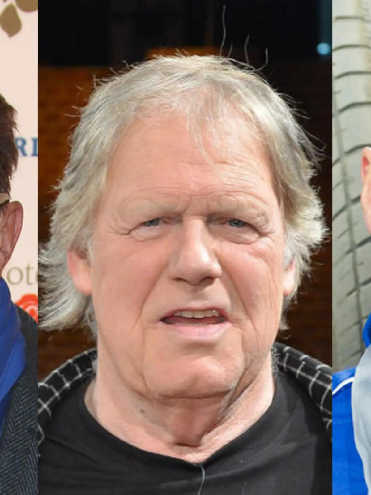 Rolf Zacher, Gunter Gabriel und Thorsten Legat (v.l.) ziehen angeblich ins Dschungelcamp
