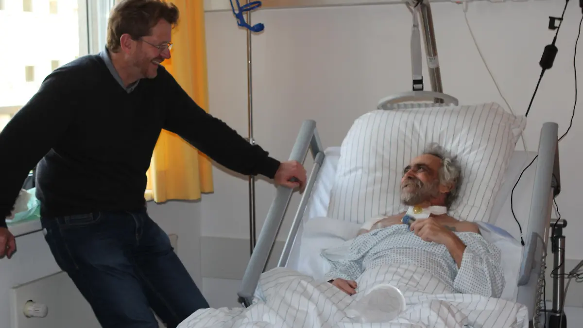 Palliativmedizin Lukas Radbruch und Patient Kurt Bergmann