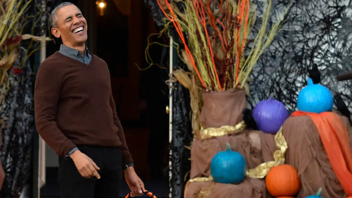 Nicht nur die eingeladenen Kinder, auch US-Präsident Barack Obama hatte bei der Halloween-Party im Weißen Haus seinen Spaß
