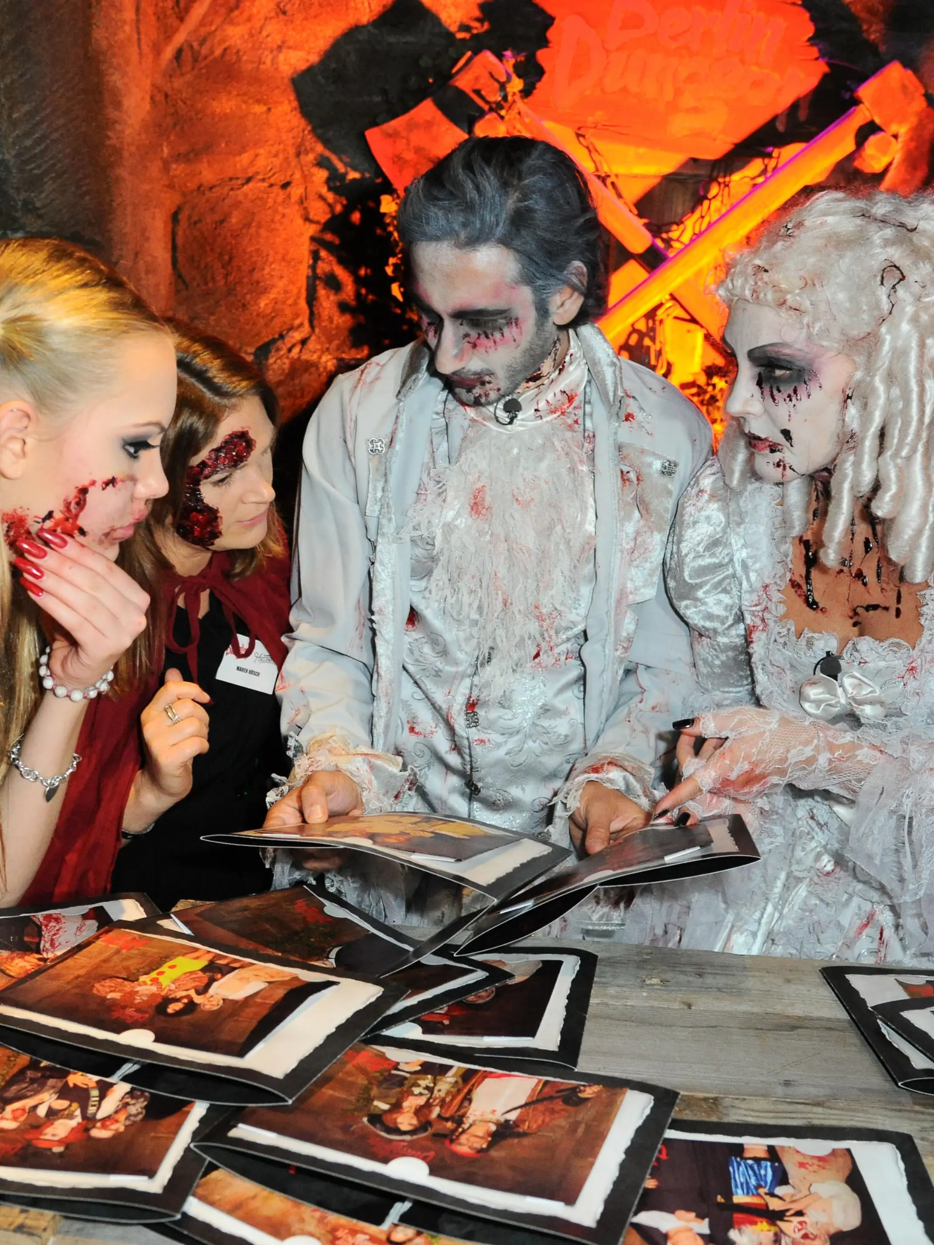 Halloween Party - hosted by Natascha Ochsenknecht at Berlin Dungeon in Mitte.

Featuring: Cheyenne Ochsenknecht, Umut Kekilli, Natascha Ochsenknecht
Where: Berlin, Germany
When: 27 Oct 2015
Credit: Patrick Hoffmann/WENN.com