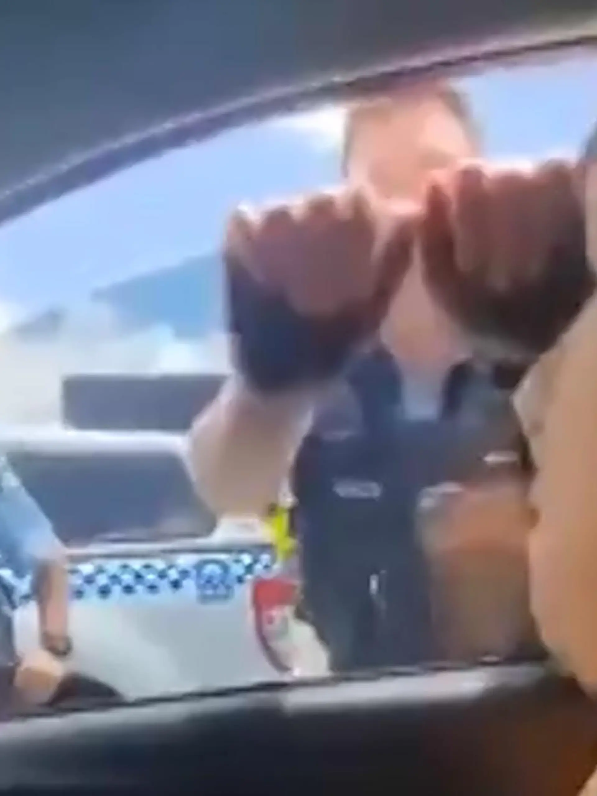 Trotz mehrfacher polizeilicher Aufforderung blieb die Australierin einfach sitzen. Die Konsequenz? Der Polizist zerstörte die Autoscheibe und verhaftete die Frau anschließend.  Die Frau und ihr Beifahrer gehören der „sovereign Citizen“- Bewegung an.