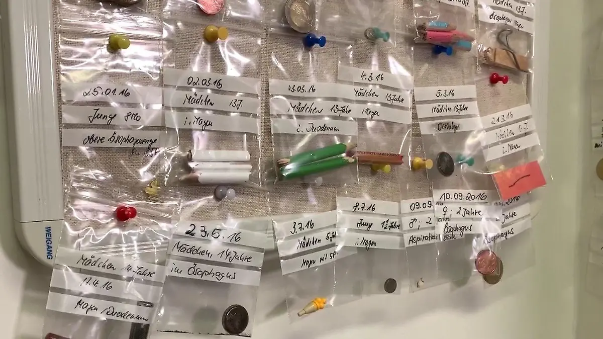 Von Kindern verschluckte Gegenstände im Klinikum Dresden