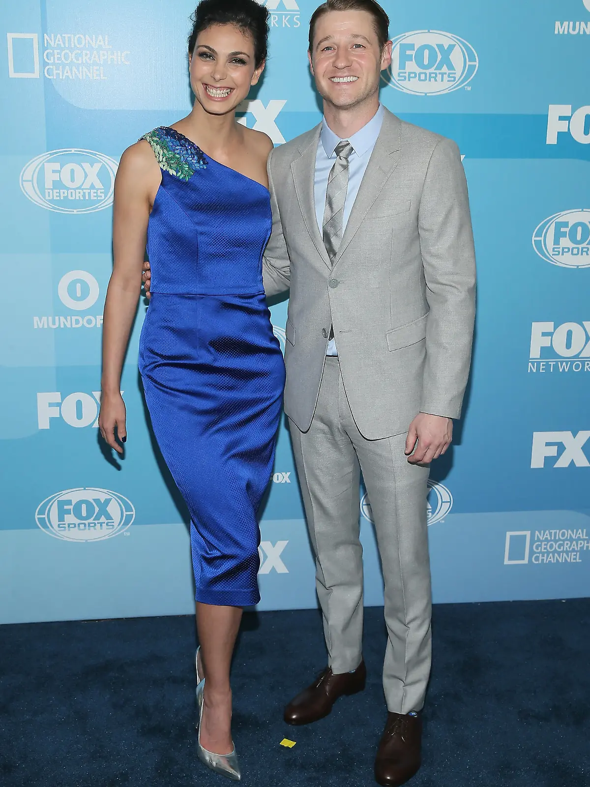NEW YORK, NY - MAY 11:  Actors Morena Baccarin and Benjamin McKenzie attend the 2015 FOX programming presentation at Wollman Rink in Central Park on May 11, 2015 in New York City.  (Photo by Jemal Countess/Getty Images)