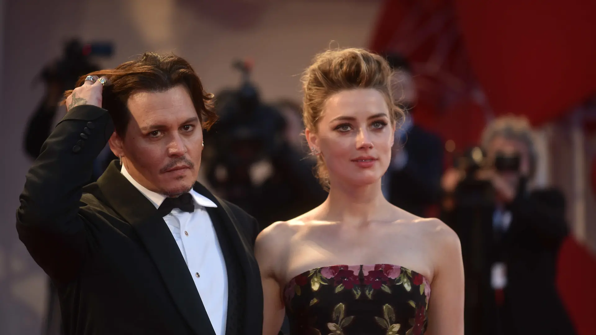 72th Venice international film festival. Premier The Danish Girl. Amber Heard, Tom Hooper, Alicia Vikander, Eddie Redmayne and Matthias Schoenaerts. Guest Johnny Depp.
�M.Angeles Salvador/Nordestfoto/Splash
<P>
Pictured: Johnny Depp and Amber Heard
<B>Ref: SPL1117591 050915 </B><BR/>
Picture by: NORDESTFOTO / Splash News<BR/>
</P><P>
<B>Splash News and Pictures</B><BR/>
Los Angeles: 310-821-2666<BR/>
New York: 212-619-2666<BR/>
London: 870-934-2666<BR/>
photodesk@splashnews.com<BR/>
</P>