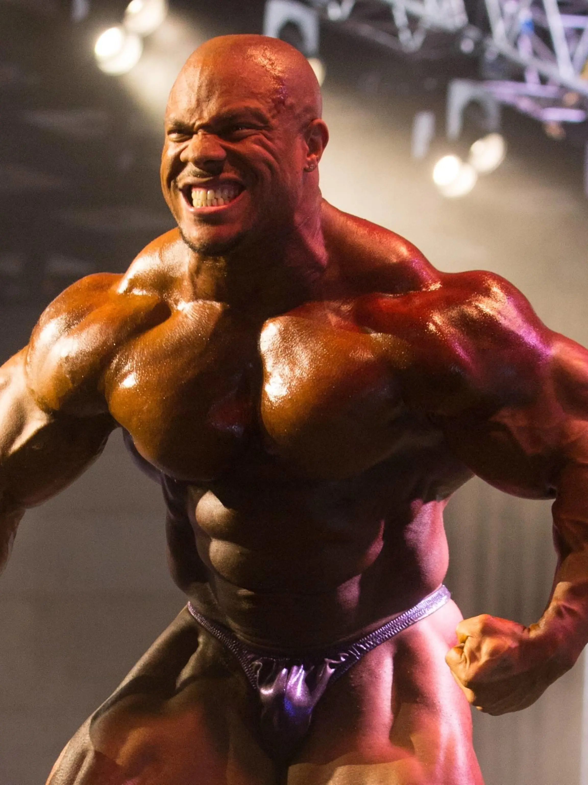 MOSCOW, RUSSIA. NOVEMBER 30, 2014. American IFBB professional bodybuilder and the current Mr. Olympia, Phil Heath performs at Power Pro show  2014 bodybuilding event at World Trade Centers Congress Center. Zurab Dzhavarkhadze/TASS PUBLICATIONxINxGERxAUTxONLY Aufmacher 20154317

MOSCOW Russia November 30 2014 American IFBB Professional Bodybuilder and The Current Mr Olympia Phil Heath performs AT Power Pro Show  2014 Body Building Event AT World Trade  Congress Center Zurab  TASS PUBLICATIONxINxGERxAUTxONLY Highlight