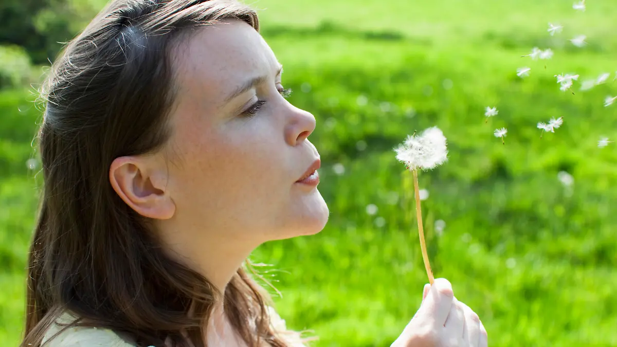 Woman Blowing Dandelion Seeds model released, Symbolfoto, 11.10.2020, Copyright: xMoodboardx Panthermedia21470025