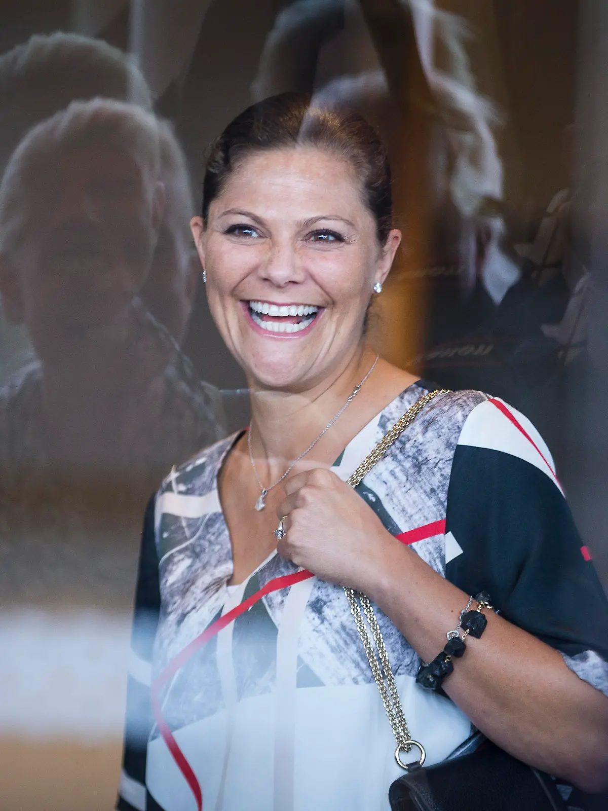 GOTHENBURG, SWEDEN - SEPTEMBER 10:  Crown Princess Victoria of Sweden visits the headquarters of AstraZeneca pharmaceutical on September 10, 2015 in Gothenburg, Sweden. (Photo by Michael Campanella/Getty Images)