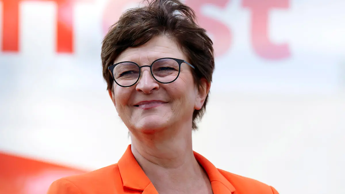 Saskia Esken beim Hoffest der SPD-Bundestagsfraktion im Tipi am Kanzleramt. Berlin, 05.07.2023