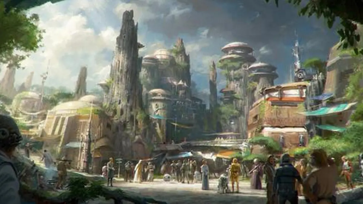 Mit diesem Bild pries Disney seine geplanten "Star Wars"-Themenparks an