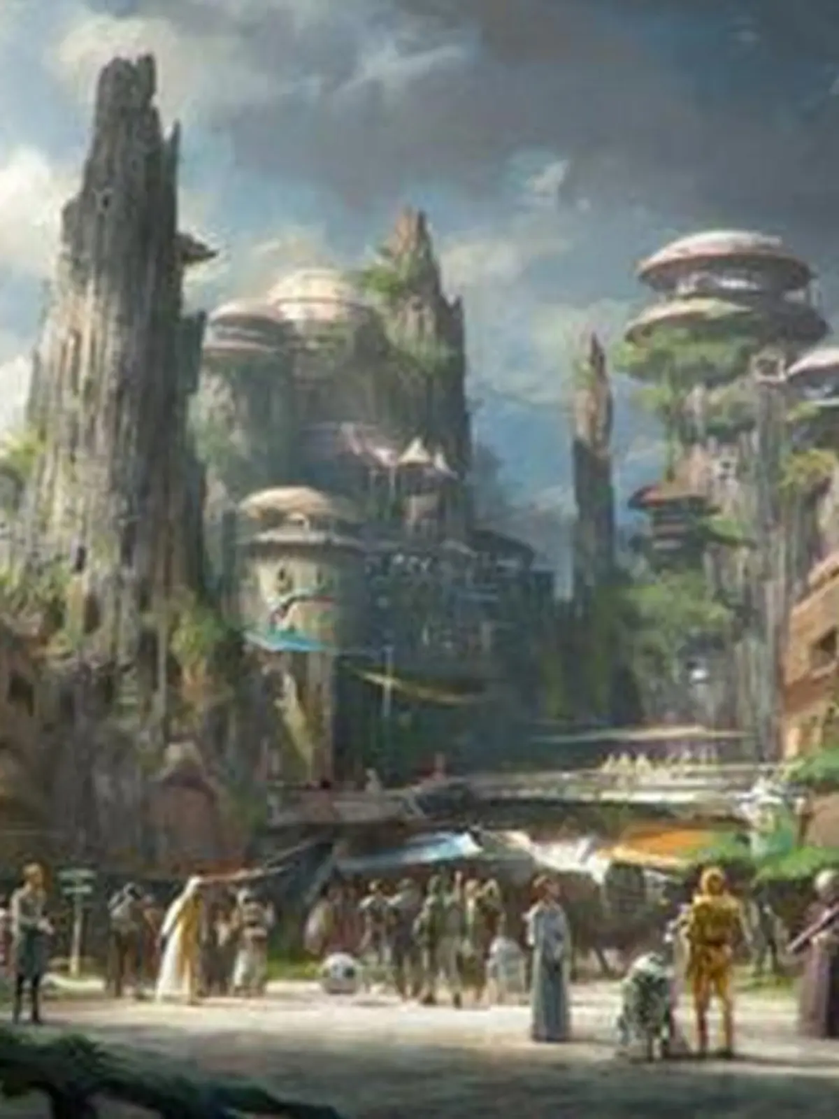 Mit diesem Bild pries Disney seine geplanten "Star Wars"-Themenparks an