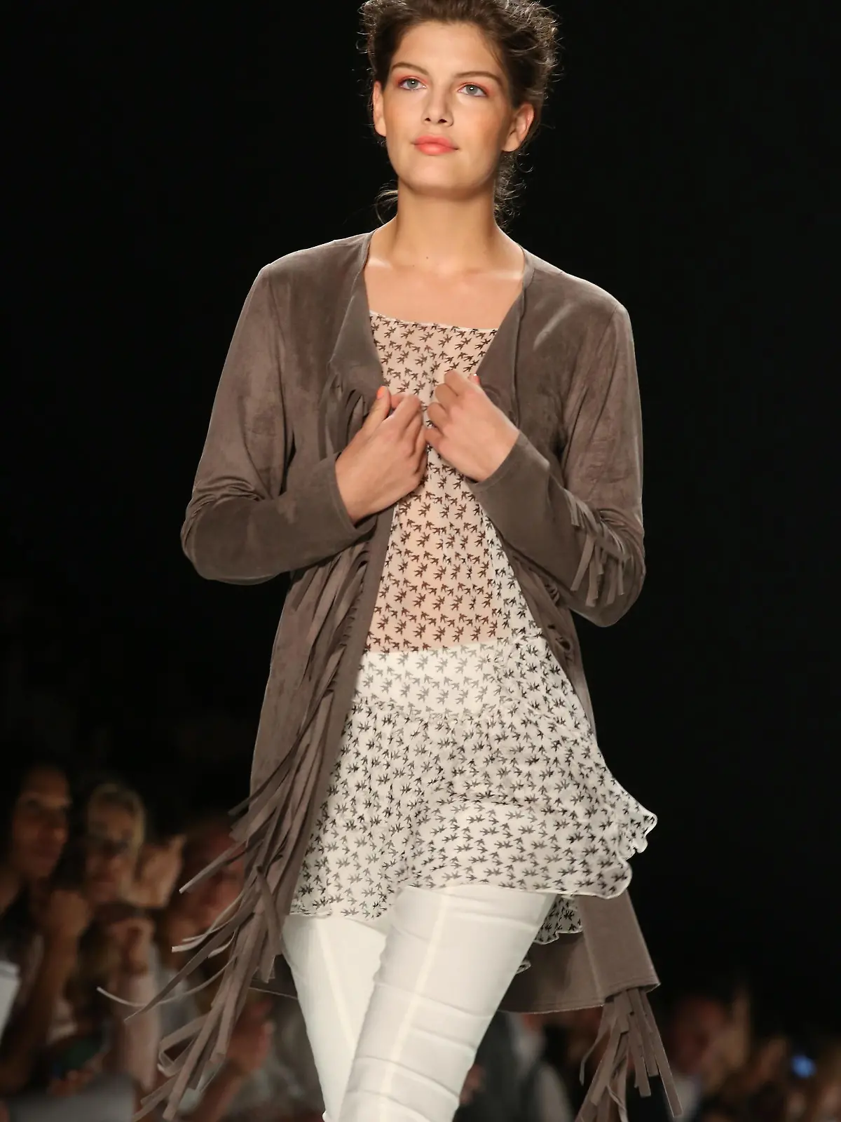 Model Vanessa Fuchs
Show - MINX BY EVA LUTZ - Mercedes Benz Fashion Week Berlin Spring / Summer / Fruehling / Sommer 2016 at Brandenburger Tor Berlin