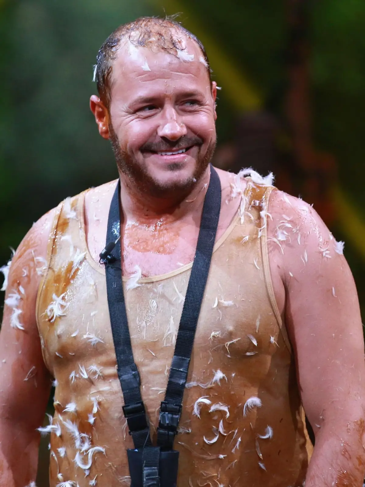 Willi Herren nach dem Spiel "Dschungelquiz" 
