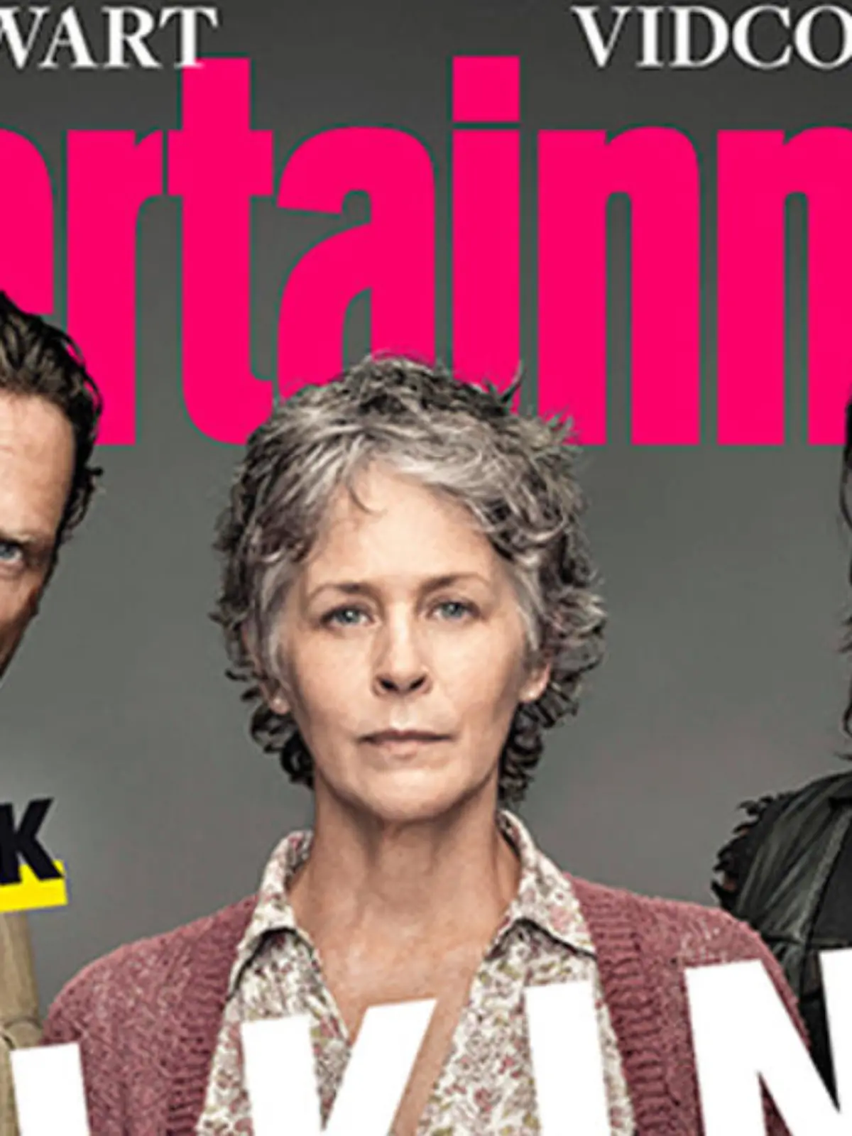 Andrew Lincoln, Melissa McBride und Norman Reedus in ihren "The Walking Dead"-Rollen auf dem Cover der aktuellen "Entertainment Weekly"