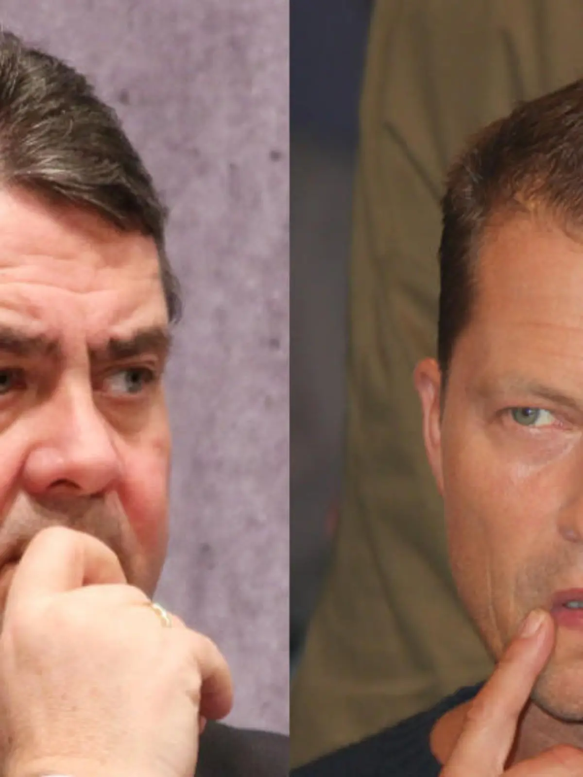 Haben sich über Fremdenfeindlichkeit in Deutschland ausgetauscht: Sigmar Gabriel (l.) und Til Schweiger