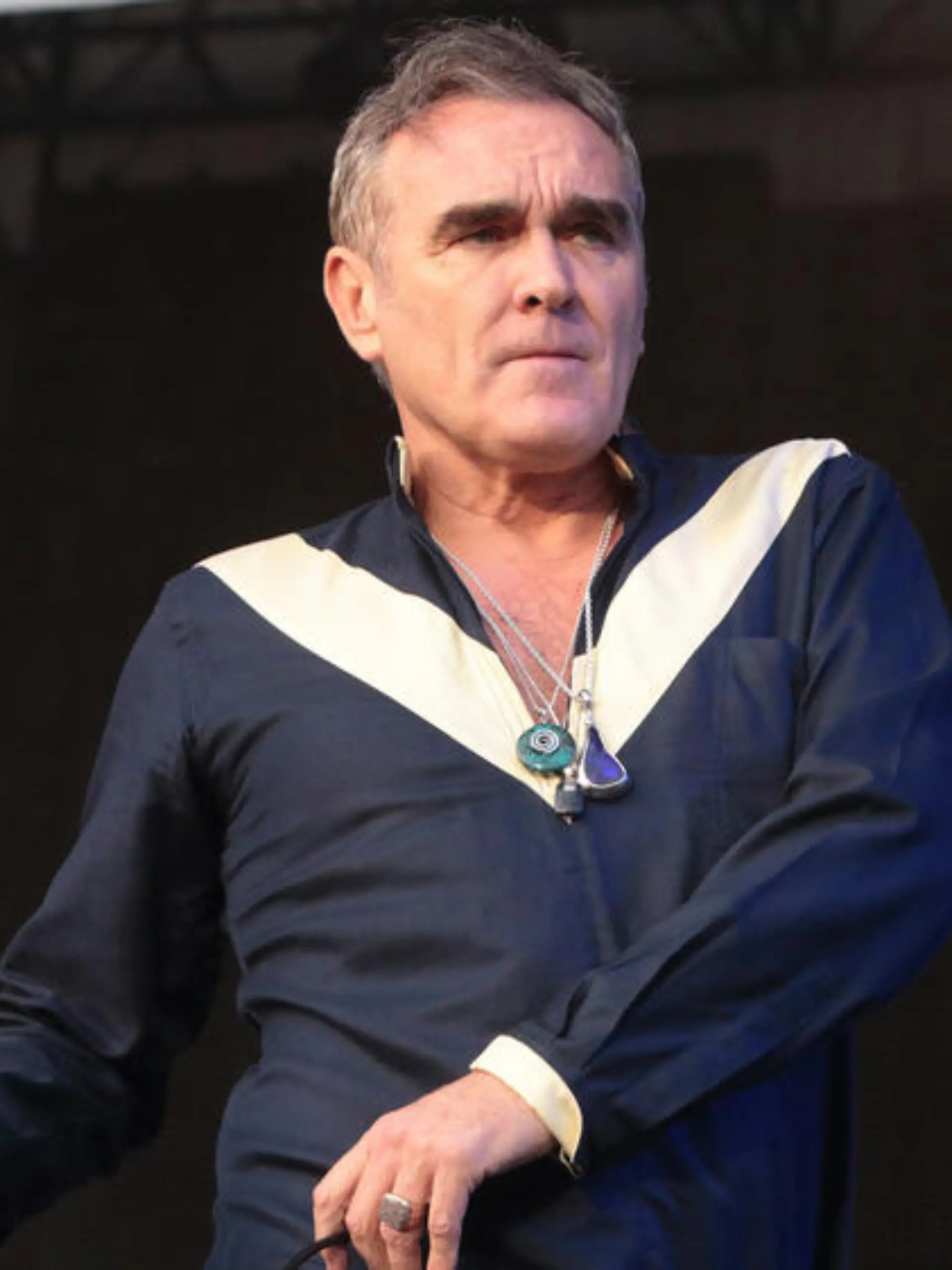 Sänger Morrissey bei einem Auftritt in Dover im Juni