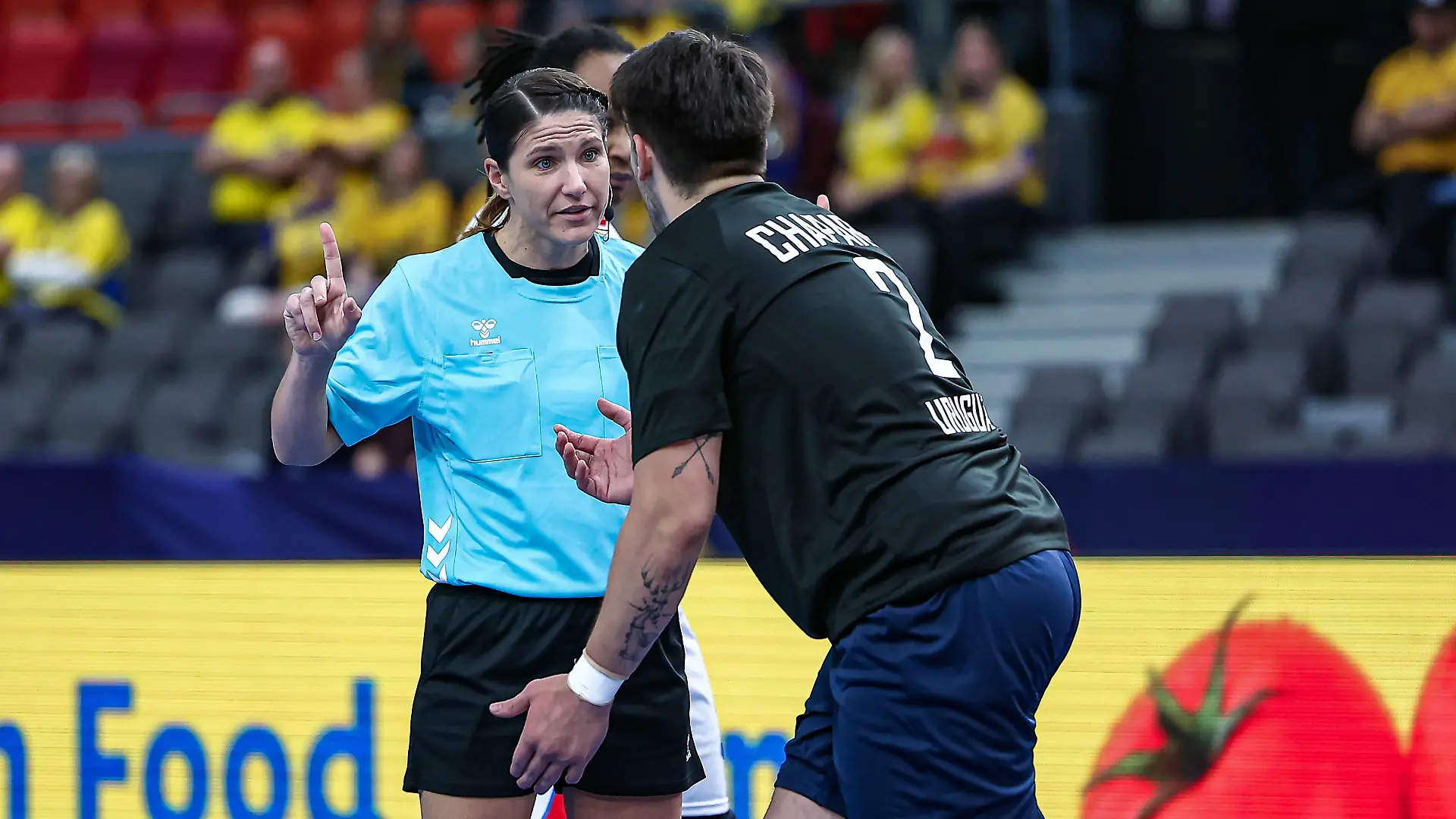 Handball I Herren I Weltmeisterschaft 2023 I Vorrunde Gruppe C I Kap Verde - Uruguay I 12.01.2023 Tanja Kuttler im Einsatz bei der Handball-WM 2023 in Schweden. Göteborg Scandinavium Schweden *** Handball I Men I World Cup 2023 I Preliminary Round Group C I Cape Verde Uruguay I 12 01 2023 Tanja Kuttler in action at the Handball World Cup 2023 in Sweden Gothenburg Scandinavium Sweden Copyright: xLobecax/xIngridxAnderson-Jensenx