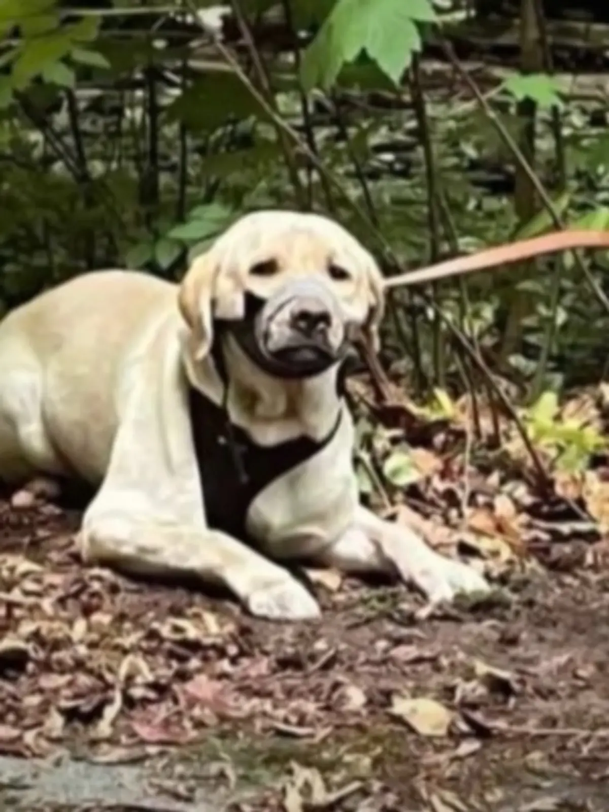 Tierquälerei in Düsseldorf: Besitzer klebt fesselt Labrador Haribo und klebt ihm die Schnauze zu