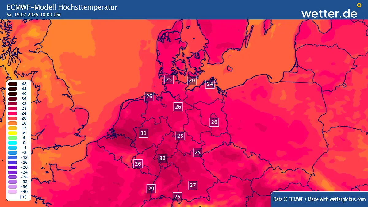 Am Samstag frohlockt nahezu überall in Deutschland wieder sattes Sommerfeeling.
