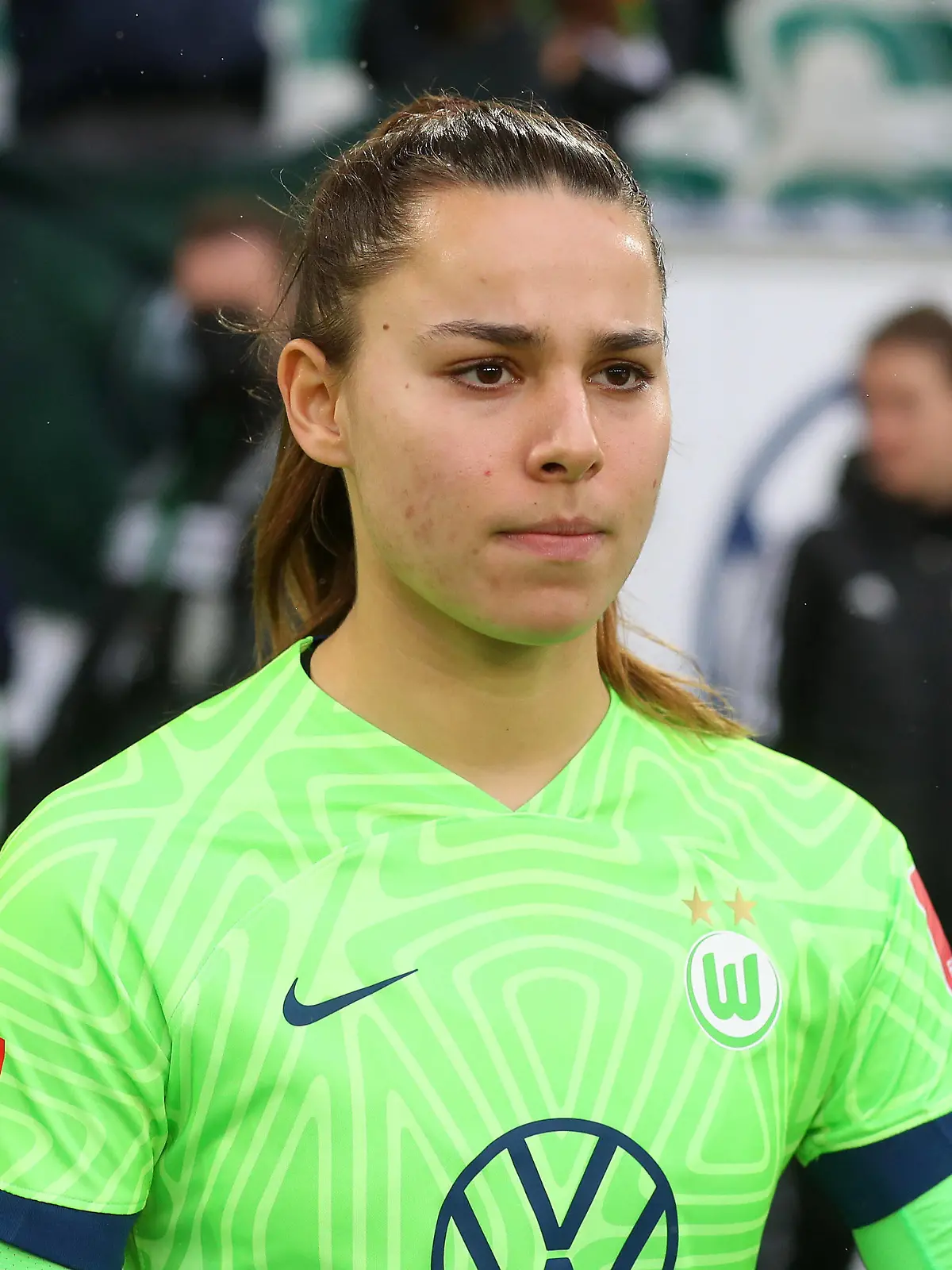 VfL vs. Frankfurt, BL Frauen Wolfsburg, 03.12.2022, FUßBALL - VfL Wolfsburg vs. Eintracht Frankfurt, Flyeralarm Frauen-Bundesliga, Saison 2022/23. Lena Oberdorf VfL Wolfsburg Wolfsburg *** VfL vs Frankfurt, BL women Wolfsburg, 03 12 2022, FOOTBALL VfL Wolfsburg vs Eintracht Frankfurt, Flyeralarm Frauen Bundesliga, season 2022 23 Lena Oberdorf VfL Wolfsburg Wolfsburg 