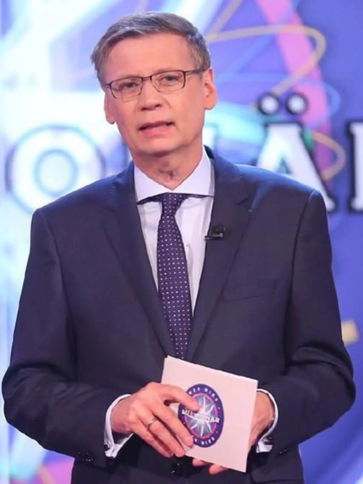 Moderator Günther Jauch bei seiner "Wer wird Millionär?"-Quizshow
