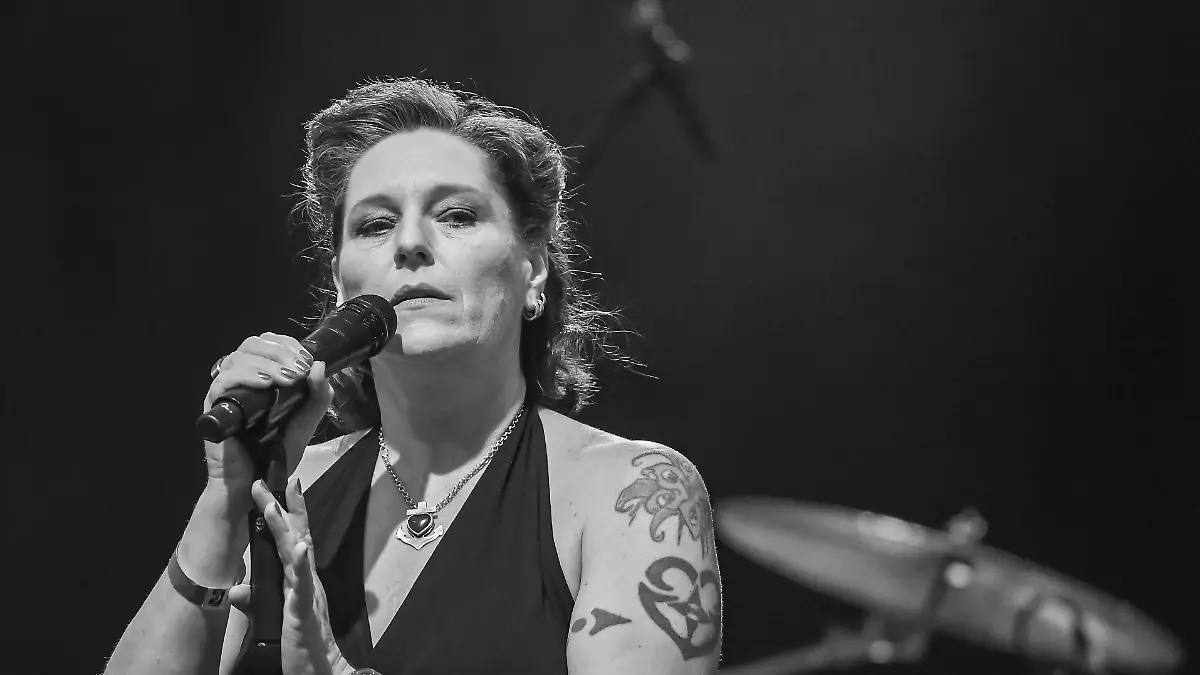„Rosenstolz”-Sängerin AnNa R bei einem Konzert