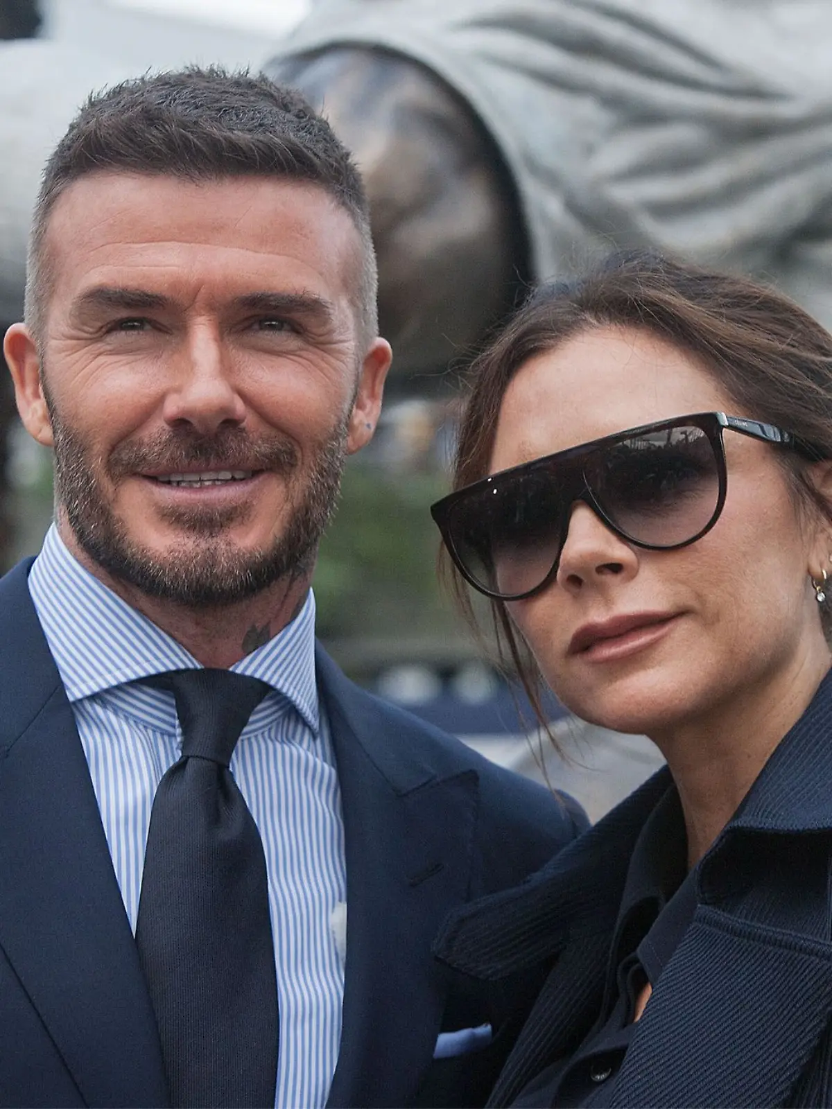 Victoria Beckham zieht ihren Mann David in einem Instagram-Clip für einen Haarschneide-Unfall auf. (Archivbild)