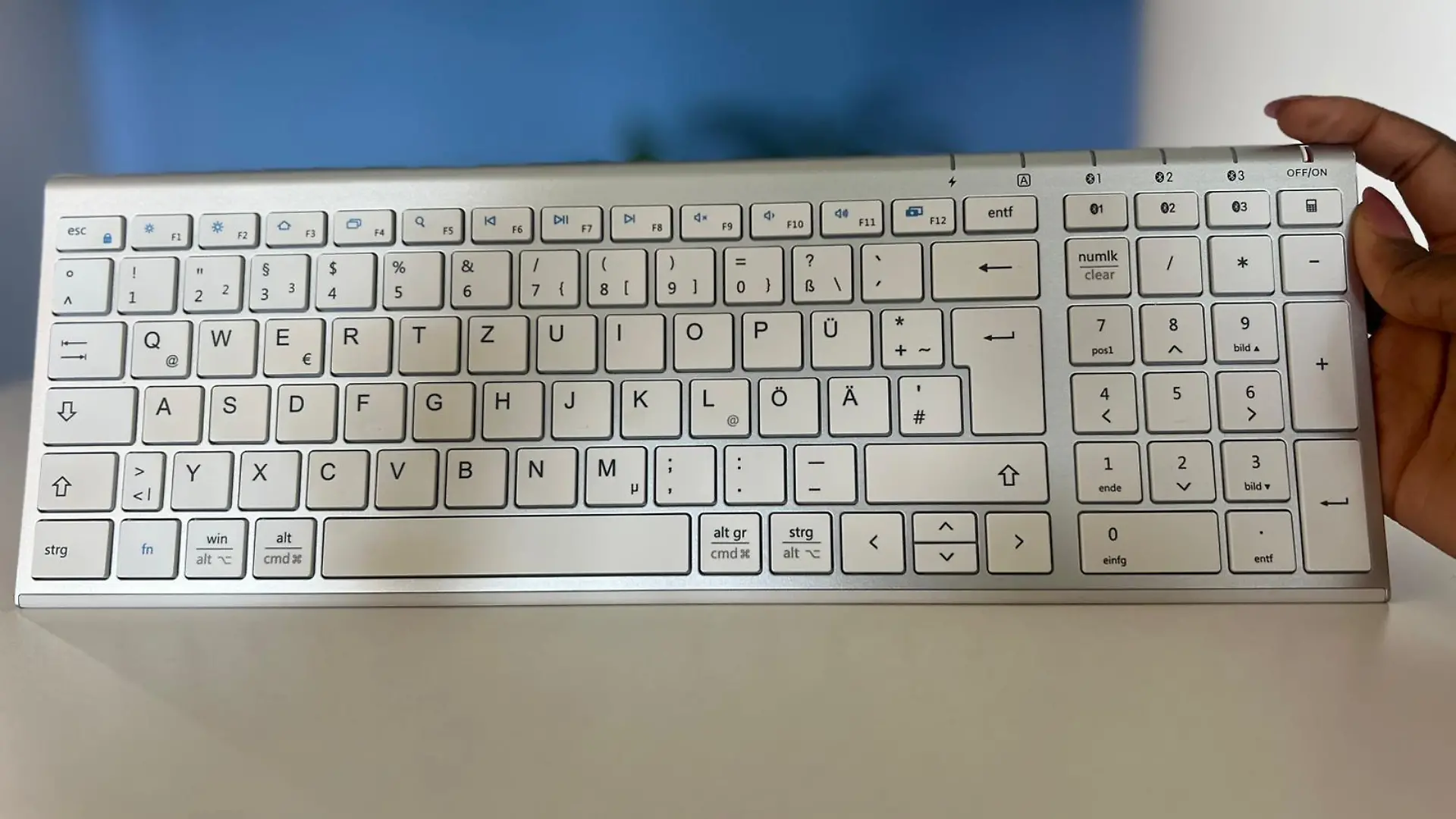 iClever Bluetooth Tastatur, BK10 Kabellos Tastatur 