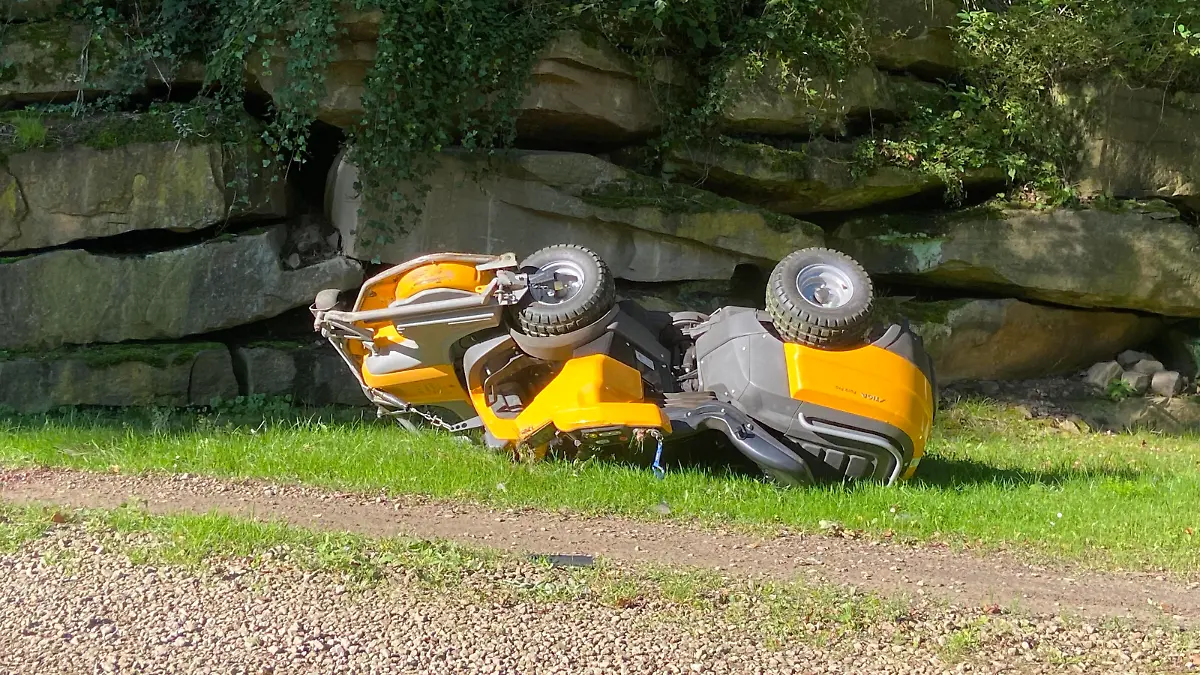 Unfall mit Rasenmäher