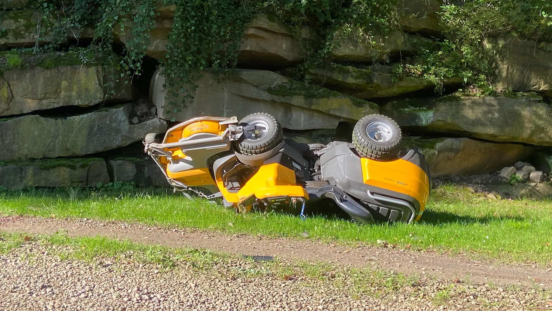 Unfall mit Rasenmäher