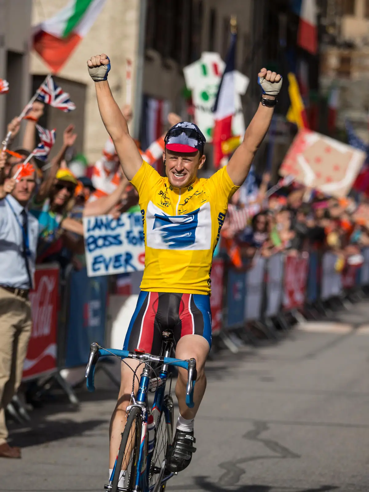 Lance Armstrong (Ben Foster) gewinnt eine weitere Etappe bei der Tour de France