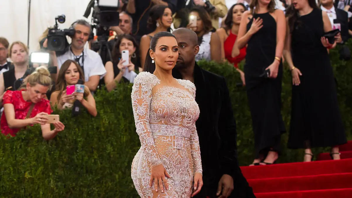 Kim Kardashian und Kanye West bei der MET-Gala in New York im Mai