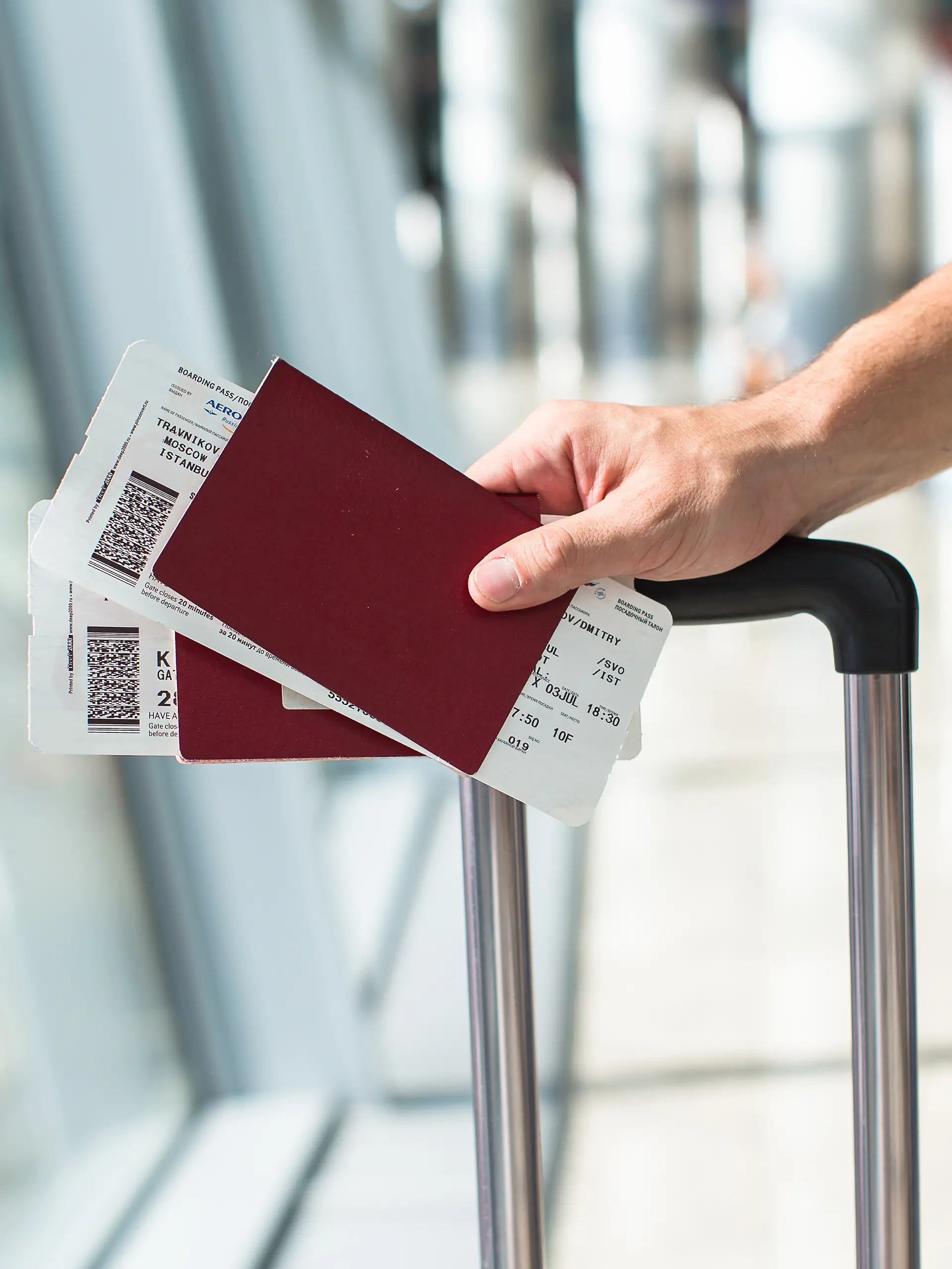 Wenn der Name auf dem Flugticket falsch geschrieben ist, kann es Probleme geben.